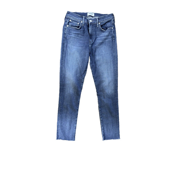 AGOLDE Sophie Jeans Size‎ 27 Blue Medium Wash Mid-Rise Cropped Skinny Womens - Picture 1 of 4